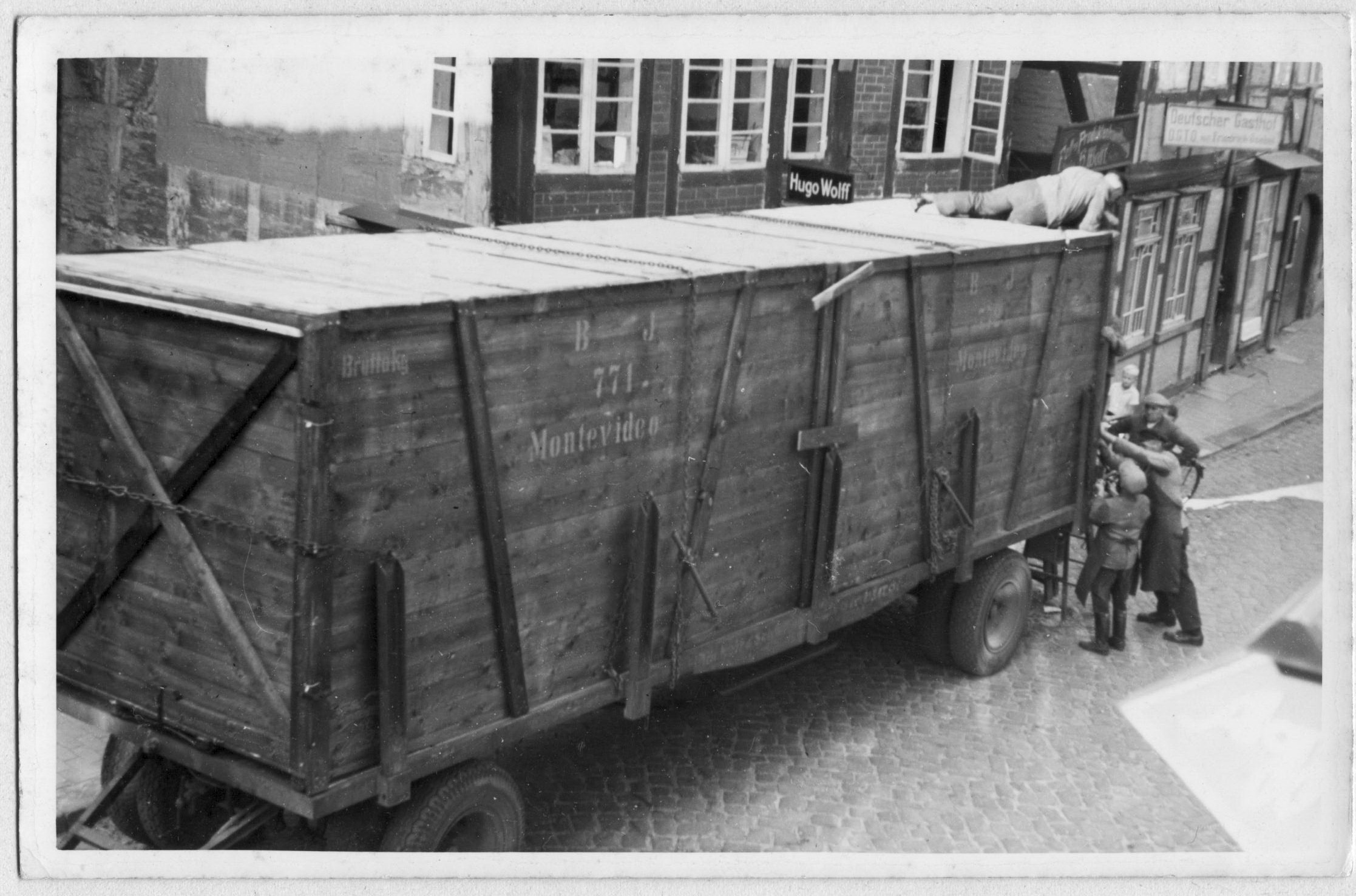 Foto Holland Aktion Susanne Kiel Vortrag 2026 Container Fam. Wolff Dannenberg 1938. Stadtarchiv Dannenberg Elbe